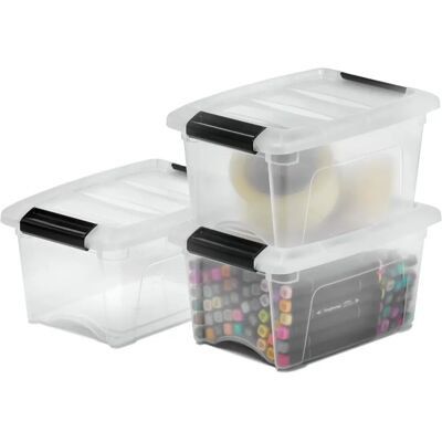 Contenants en plastique IRIS OHYAMA 5L - Empilables, Sans BPA, avec clips - Publicité Contenants en plastique IRIS OHYAMA 5L - Empilables, Sans BPA, avec clips - Publicité