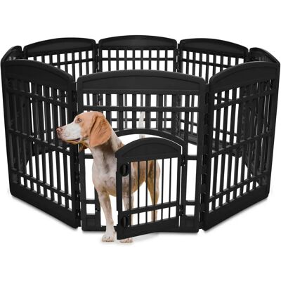 Enclos pour animaux Iris Ohyama - 8 panneaux, Porte verrouillable, Pliable, Intérieur/Extérieur - Publicité Enclos pour animaux Iris Ohyama - 8 panneaux, Porte verrouillable, Pliable, Intérieur/Extérieur - Publicité