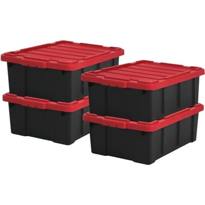 Iris Ohyama 4 Boîtes de Rangement 54L EU - Publicité Iris Ohyama 4 Boîtes de Rangement 54L EU - Publicité