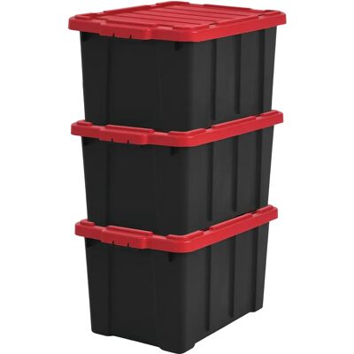 Iris Ohyama 3er Set Hoch Widerstand Lagerbox - Kunststoff 50L Iris Ohyama 3er Set Hoch Widerstand Lagerbox - Kunststoff 50L