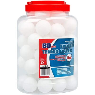 Get & Go Balles de ping-pong - 60 pièces - Publicité Get & Go Balles de ping-pong - 60 pièces - Publicité