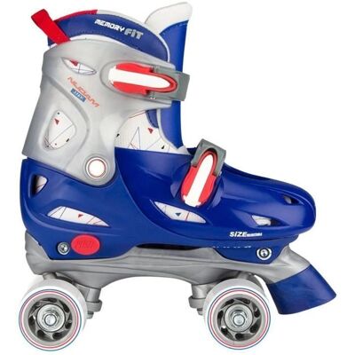 Nijdam Junior Rollers Quad Verstellbar - Kind - Blau - Rollschuhe Nijdam Junior Rollers Quad Verstellbar - Kind - Blau - Rollschuhe