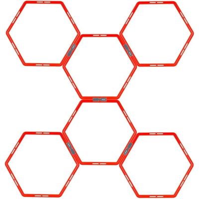 Avento Zeskantige Agility Rooster - 6 Stuks Avento Zeskantige Agility Rooster - 6 Stuks