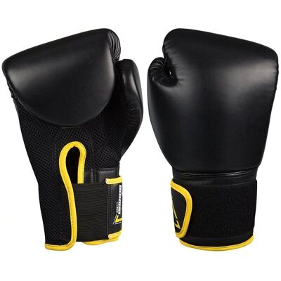 Gants de Boxe Avento - 12 oz, Noir, Ajustement Débutant - Équipement de Boxe - Publicité Gants de Boxe Avento - 12 oz, Noir, Ajustement Débutant - Équipement de Boxe - Publicité