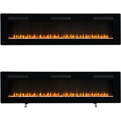 Cheminée électrique DIMPLEX Sierra 72" - Avec Application & Télécommande - Publicité Cheminée électrique DIMPLEX Sierra 72" - Avec Application & Télécommande - Publicité