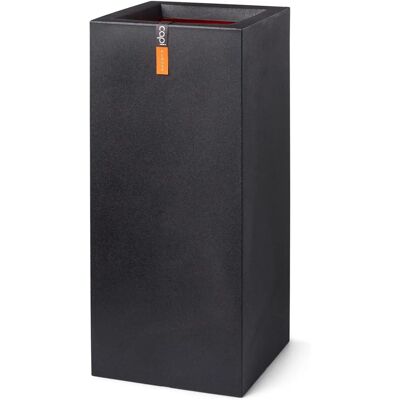 Capi Europe Urban Smooth Rechteckiger Pflanzkübel - 36x79cm - Schwarz - Gartenflora Hochbeet Capi Europe Urban Smooth Rechteckiger Pflanzkübel - 36x79cm - Schwarz - Gartenflora Hochbeet