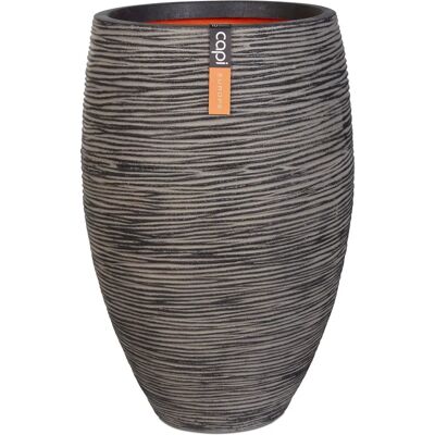 VidaXL Capi Rib Blumentopf - Anthrazit - 40x60cm - Für drinnen und draußen VidaXL Capi Rib Blumentopf - Anthrazit - 40x60cm - Für drinnen und draußen