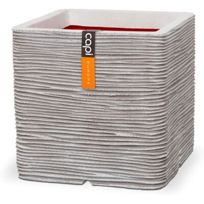 VidaXL Capi Pflanzkübel Nature Rib Quadrat 50x50cm Elfenbein - Blumentopf VidaXL Capi Pflanzkübel Nature Rib Quadrat 50x50cm Elfenbein - Blumentopf