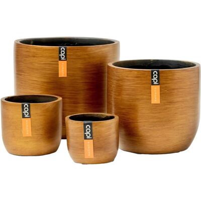 Capi 4-teiliges Blumentopf-Set Lux Retro Gold - Blumentopf-Set Capi 4-teiliges Blumentopf-Set Lux Retro Gold - Blumentopf-Set