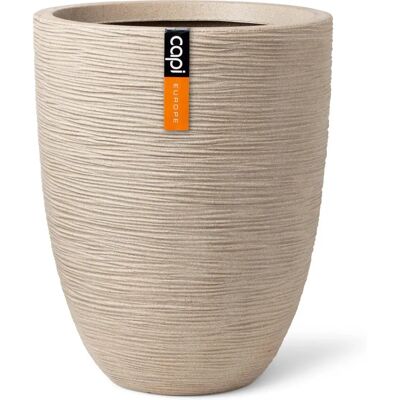 vidaXL Capi Beige Terrazzo Waste Rib Pflanzgefäß 46x58 cm vidaXL Capi Beige Terrazzo Waste Rib Pflanzgefäß 46x58 cm
