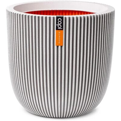 Capi Europe Groove 43x41 cm Beigefarbene Pflanzgefäß - Pflanzgefäß Capi Europe Groove 43x41 cm Beigefarbene Pflanzgefäß - Pflanzgefäß