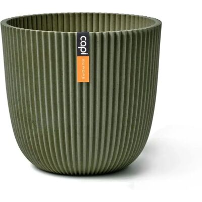 Capi Europe - Groene plantenpot 22x20cm - Gemaakt van gerecycled materiaal Capi Europe - Groene plantenpot 22x20cm - Gemaakt van gerecycled materiaal