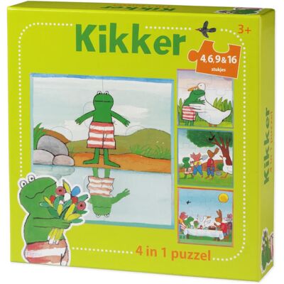 Bambolino Toys Frosch Puzzle 4-in-1 - Puzzle Bambolino Toys Frosch Puzzle 4-in-1 - Puzzle