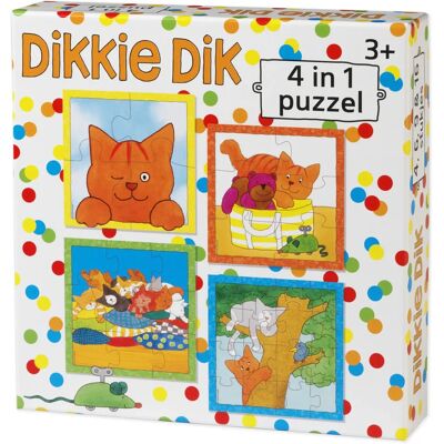 Bambolino Toys Dikkie Dik 4-in-1 Puzzel - Educatief Speelgoed voor Peuters Bambolino Toys Dikkie Dik 4-in-1 Puzzel - Educatief Speelgoed voor Peuters