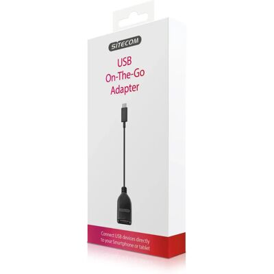 Sitecom USB On-The-Go Adapter - Micro USB auf USB-A - Schwarz Sitecom USB On-The-Go Adapter - Micro USB auf USB-A - Schwarz