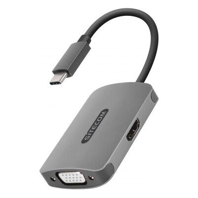 Sitecom CN-373 Video-Adapter - VGA / USB - USB-C bis HD-15 und HDMI Sitecom CN-373 Video-Adapter - VGA / USB - USB-C bis HD-15 und HDMI