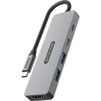Adaptateur multiport 5 en 1 USB-C SiteCom Adaptateur multiport 5 en 1 USB-C SiteCom