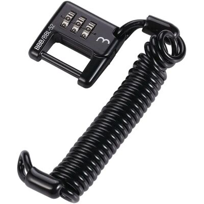 BBB Cycling MiniSafe BBL-52 Zamek na kabel 3mm x 1200mm czarny - Zamek na kabel BBB Cycling MiniSafe BBL-52 Zamek na kabel 3mm x 1200mm czarny - Zamek na kabel