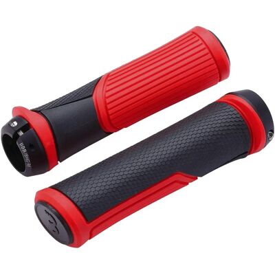 BBB BHG-96 Manopole per manubrio - Nero/Rosso BBB BHG-96 Manopole per manubrio - Nero/Rosso