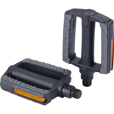 Pedais BBB Steadyrider de nylon plano - Preto Pedais BBB Steadyrider de nylon plano - Preto