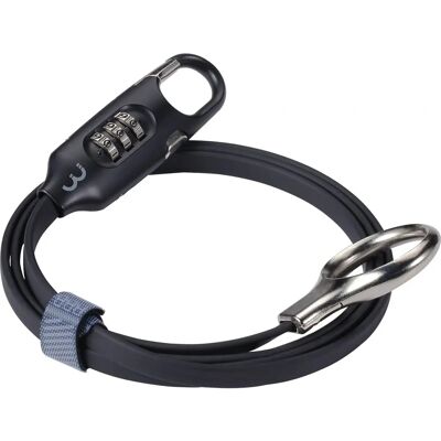 BBB CYCLING Bbb rower zamek - BBL-55 - Cycllock LoopSafe spiralny kabel Czarny 1200 mm BBB CYCLING Bbb rower zamek - BBL-55 - Cycllock LoopSafe spiralny kabel Czarny 1200 mm