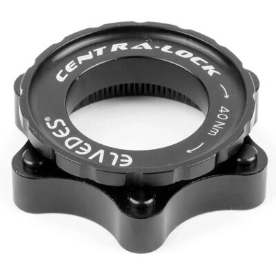 Elvedes Zwarte Centerlock 6-bouts schijfremadapter Elvedes Zwarte Centerlock 6-bouts schijfremadapter