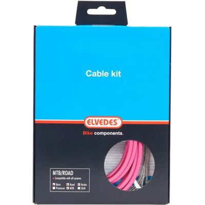 Kit de cables de freno rosa Elvedes - Tipo de freno Kit de cables de freno rosa Elvedes - Tipo de freno