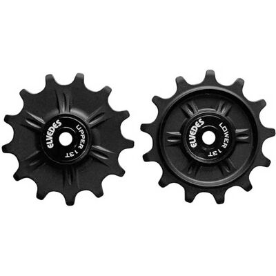 Elvedes Fahrrad-Schaltauge-Set - 2x13T, Abgedichtete Lager, Schwarz Elvedes Fahrrad-Schaltauge-Set - 2x13T, Abgedichtete Lager, Schwarz