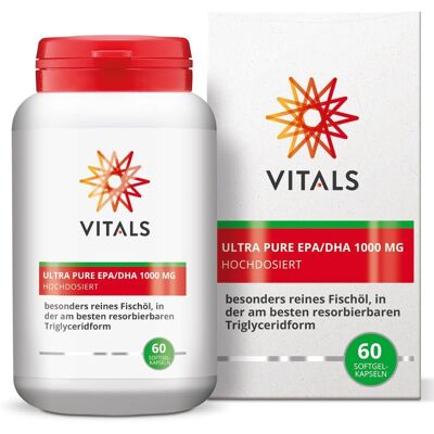Vitals Ultra pure EPA/DHA 1000mg - Visolie supplement Vitals Ultra pure EPA/DHA 1000mg - Visolie supplement