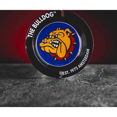 Fekete fém hamutartó Bulldog - Eredeti logó - 12cm Fekete fém hamutartó Bulldog - Eredeti logó - 12cm