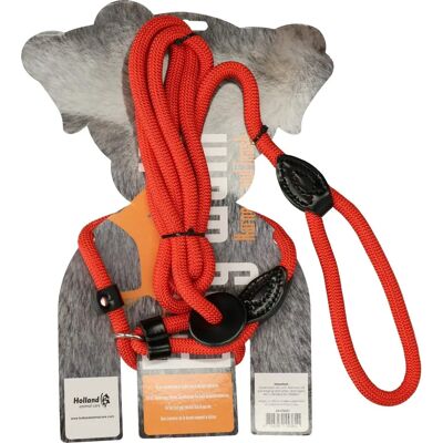 Easy Walk Hundegeschirr und Leine - Rot & Schwarz, 270cm Easy Walk Hundegeschirr und Leine - Rot & Schwarz, 270cm