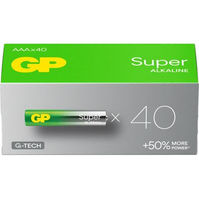 GP Batterijen Micro AAA - 40 stuks - Betrouwbare energie GP Batterijen Micro AAA - 40 stuks - Betrouwbare energie