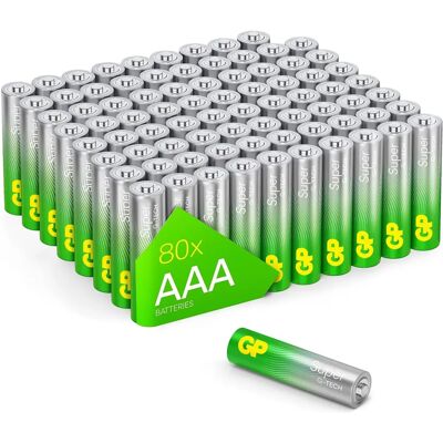 GP Batterien GP Super Alkaline Micro AAA - 80 Stück GP Batterien GP Super Alkaline Micro AAA - 80 Stück