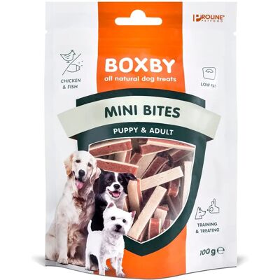 Boxby Mini Bites - Naturliga hundgodis - Högt proteininnehåll - Lågt fett Boxby Mini Bites - Naturliga hundgodis - Högt proteininnehåll - Lågt fett