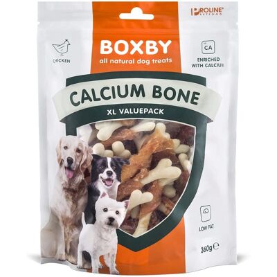 Boxby Calcium Bone Hundgodis - Naturligt, Spannmålsfritt, 2x360g Boxby Calcium Bone Hundgodis - Naturligt, Spannmålsfritt, 2x360g