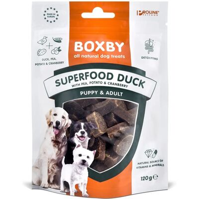 Boxby Anka & Superfood Hundgodis - Naturligt & Glutenfritt Boxby Anka & Superfood Hundgodis - Naturligt & Glutenfritt