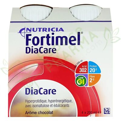 Nutricia Fortimel DiaCare Chocolat - Complément nutritionnel pour diabétiques Nutricia Fortimel DiaCare Chocolat - Complément nutritionnel pour diabétiques
