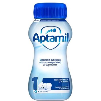 Aptamil First Milk 1 Ready to Feed - From Birth - Baby Milk Formula Aptamil First Milk 1 Ready to Feed - From Birth - Baby Milk Formula