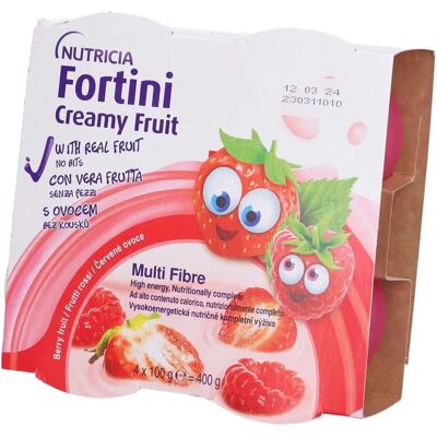 Danone Nutricia Fortini Creamy Multi Fibre Frutti Rossi - Integratore Nutrizionale per Bambini Danone Nutricia Fortini Creamy Multi Fibre Frutti Rossi - Integratore Nutrizionale per Bambini