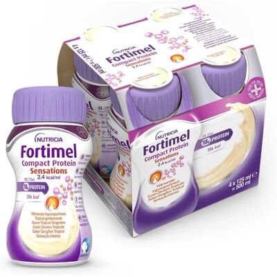 Nutricia Fortimel Compact Protein - Tropical Ginger - 4x125ml Nutricia Fortimel Compact Protein - Tropical Ginger - 4x125ml
