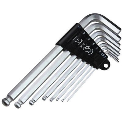 Ensemble de clés hexagonales PRO 8 pièces 2-10mm - Outil vélo Ensemble de clés hexagonales PRO 8 pièces 2-10mm - Outil vélo