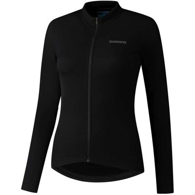 Shimano W's Element Długi rękaw Jersey - Czarny - Koszulka rowerowa dla kobiet Shimano W's Element Długi rękaw Jersey - Czarny - Koszulka rowerowa dla kobiet