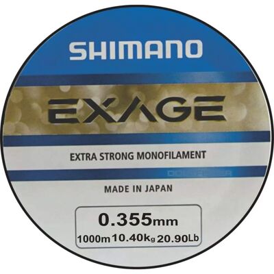 SHIMANO FISHING Exage - Ligne de Pêche - 0,355 mm, 20m - Publicité SHIMANO FISHING Exage - Ligne de Pêche - 0,355 mm, 20m - Publicité
