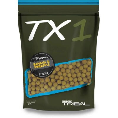 Shimano Lockstoff Tx1 Banane & Ananas - Kurze Session - Boilies Shimano Lockstoff Tx1 Banane & Ananas - Kurze Session - Boilies