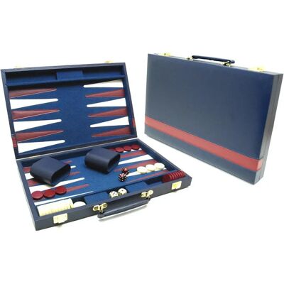HOT Games Backgammon Blau Koffer - Spelset HOT Games Backgammon Blau Koffer - Spelset