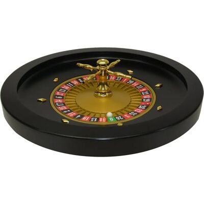 Hot Games Roulette 52cm MDF Noir/ Roulements - Set de Jeu de Roulette - Publicité Hot Games Roulette 52cm MDF Noir/ Roulements - Set de Jeu de Roulette - Publicité
