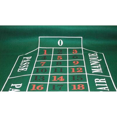 Tapis de roulette vert Hot Games 180x90cm - Publicité Tapis de roulette vert Hot Games 180x90cm - Publicité