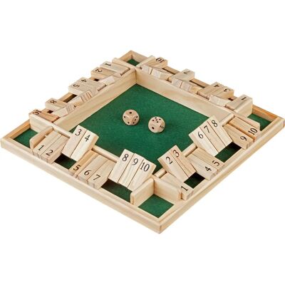 HOT Games Shut the Box - Pour 4 Joueurs, 10 Faces, 29x29cm - Publicité HOT Games Shut the Box - Pour 4 Joueurs, 10 Faces, 29x29cm - Publicité