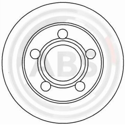 A.B.S. Δίσκος φρένων Audi 80 B4 - Πλήρης, 245mm, 10mm, 5 τρύπες - Δίσκος φρένων A.B.S. Δίσκος φρένων Audi 80 B4 - Πλήρης, 245mm, 10mm, 5 τρύπες - Δίσκος φρένων