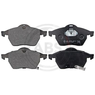 A.B.S. 37116 Disc Brake Pad Set - Front, Wear Indicator, Fits Opel Zafira A, Astra G, Saab 9-3, 9-5 A.B.S. 37116 Disc Brake Pad Set - Front, Wear Indicator, Fits Opel Zafira A, Astra G, Saab 9-3, 9-5